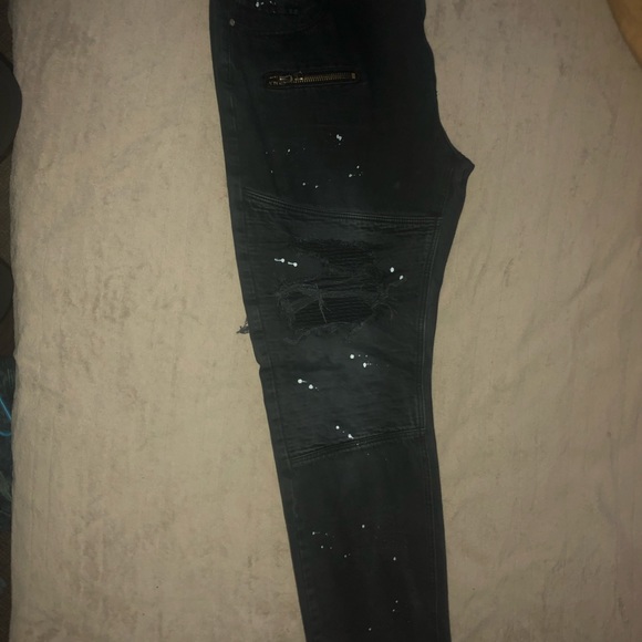 Black Denim Jeans - Picture 3 of 4